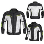 Motorcycle Racing Black And White Protective Gear Jacket