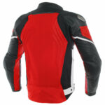 Motorcycle Red Black And White  Leather  Racing Jacket - Image 2