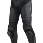 New Custom Black Leather Motorcycle Pant