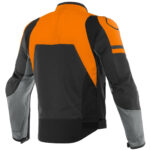 Original Leather Black/Orange/Charcoal Motorcycle Jacket - Image 2