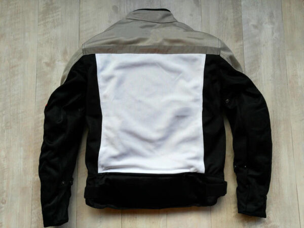 Racing Black And White Motorcycle Jacket - Image 2