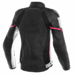 Racing Motorcycle Leather Black / White / Fuchsia Jacket - Image 2