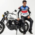 Repsol Duhan Blue And White Leather Motorcycle Jacket - Image 4