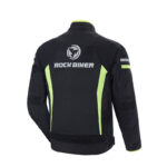Rock Biker Green And Black Motorcycle Racing Armor Jacket - Image 2