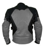 Motor Bike Front Zipper Leather Safety Pads jacket - Image 2