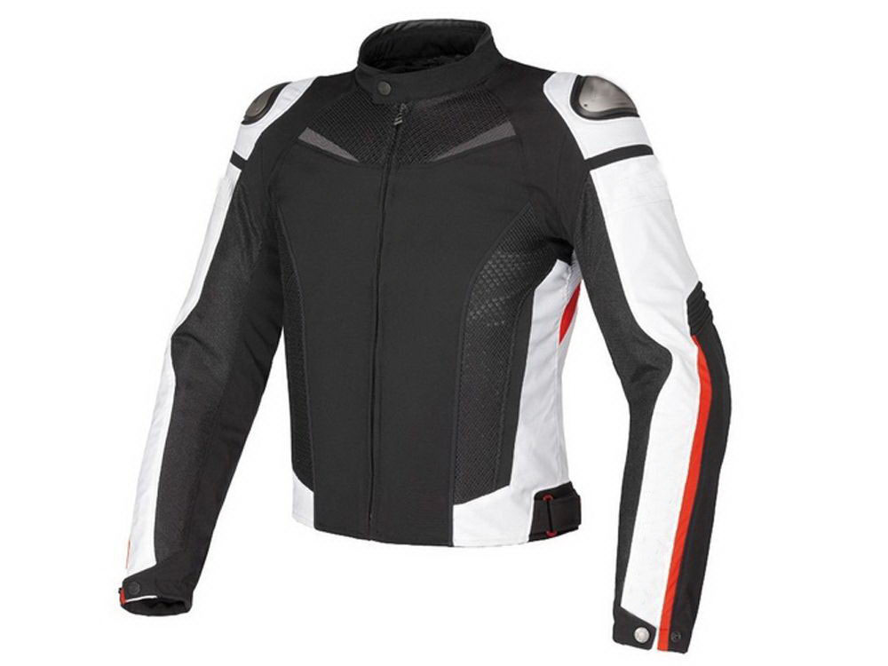 super-speed-black-white-motorcycle-jacket.jpg Super Speed black white Motorcycle Jacket - Image 1