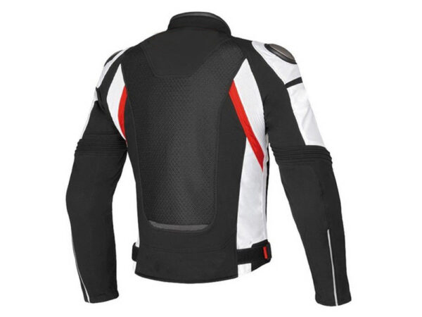 Super Speed black white Motorcycle Jacket - Image 2