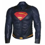 Superman Man Of Steel Genuine Motorcycle Leather Jacket