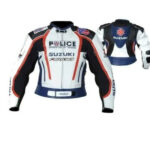 Suzuki Furious Blue Leather Racing Jacket