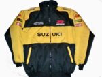 Suzuki GSX-R Wind Breaker Black And Yellow Jacket