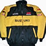 Suzuki GSX-R Wind Breaker Black And Yellow Jacket