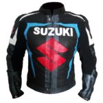 Suzuki Gsxr Black And Blue Safety Pads Motorcycle Jacket