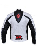 Suzuki GSXR Motorbike Leather Jacket - Image 3