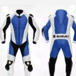 Suzuki Motorbike Motorcycle Leather Racing Suit