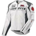 Suzuki motorbike racing leather jacket