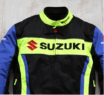 Suzuki Motorcycle Racing Jacket with Protectors