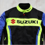 Suzuki Motorcycle Racing Jacket with Protectors