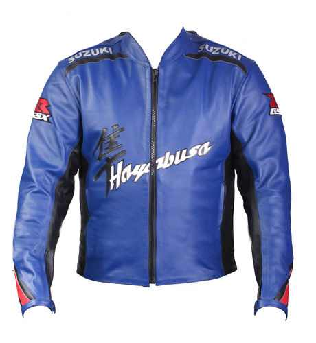 suzuki-sport-motorbike-leather-jacket.jpg Suzuki Sport Motorbike Leather Jacket - Image 1