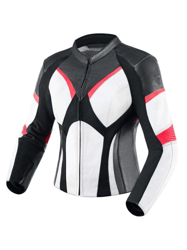 Two piece Motorcycle leather Black & White suit - Image 3