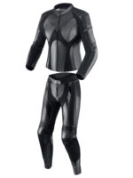 Two piece Motorcycle leather Rebel Black suit