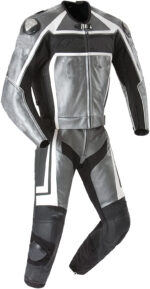 White And Grey Custom Racing Motorcycle Jackets With Safety Pads