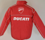 White And Red Ducati Wind Breaker Jacket - Image 2