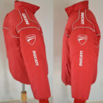 White And Red Ducati Wind Breaker Jacket - Image 3