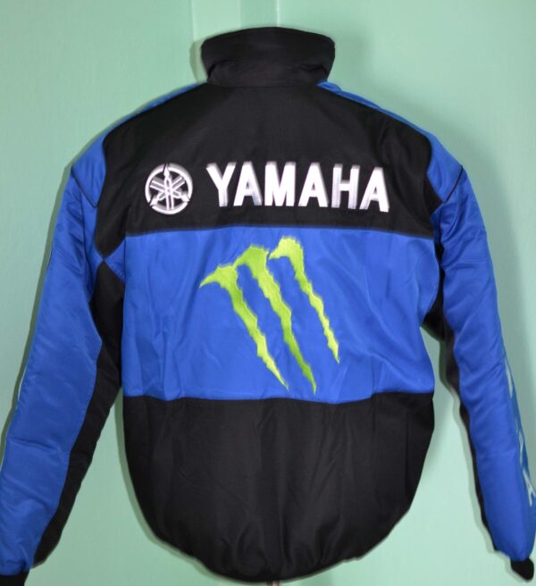 Yamaha Black And Blue Monster Wind Breaker Jacket - Image 2