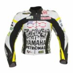 Yamaha Black Yellow And White Motorcycle Jacket