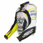 Yamaha Black Yellow And White Motorcycle Jacket - Image 2