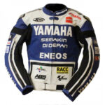 Yamaha Blue And White Motorcycle Jacket