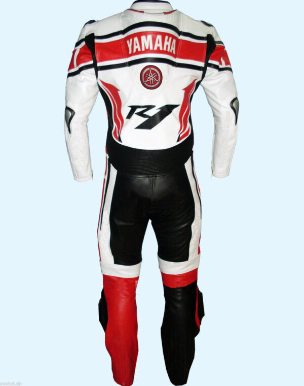 YAMAHA Branded Motorcycle Racing Leather Suit - Image 2