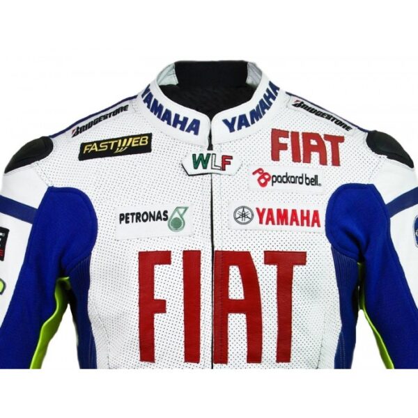 Yamaha Fiat Motorbike Racing Leather Jacket - Image 4