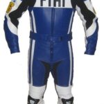 YAMAHA FIAT Motorcycle Men Leather Suit