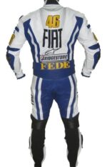 YAMAHA FIAT Motorcycle Men Leather Suit - Image 2