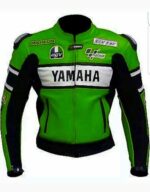 Yamaha green Motorcycle Leather Racing Jacket