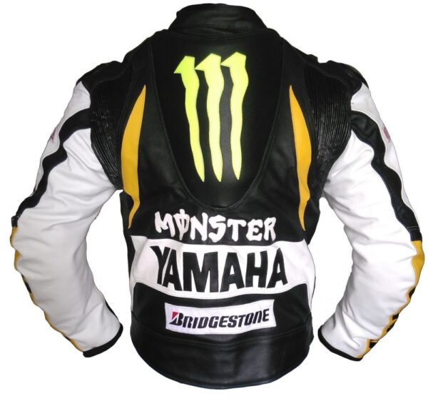 Yamaha Motorbike Leather Racing Jacket - Image 2