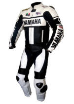 YAMAHA Motorcycle Black Leather Suit