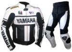 YAMAHA Motorcycle Black Leather Suit - Image 2