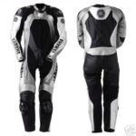 YAMAHA Motorcycle Men black Leather Suit