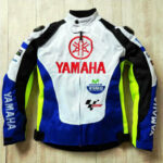 Yamaha White And Yellow Motorcycle Racing Jacket