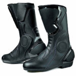 Motorbike Black Leather Shoes