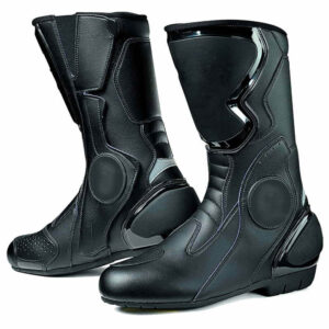 Motorbike Black Leather Shoes