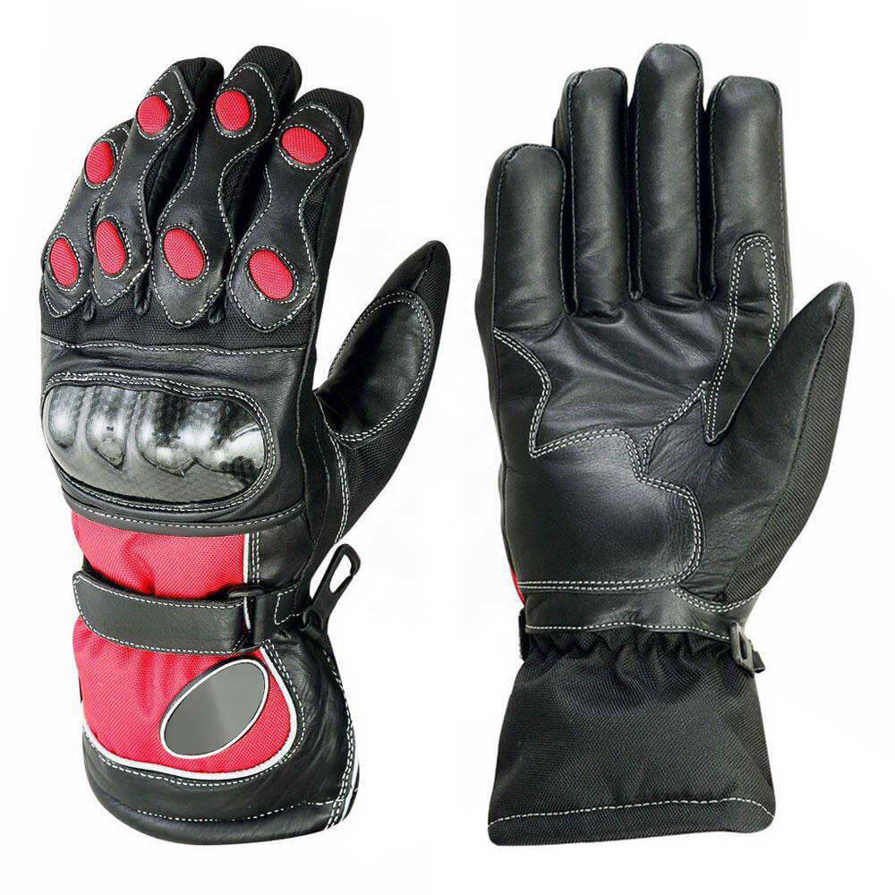 Motorbike-Black-Pink-Leather-Gloves-1 Motorbike-Black-Pink-Leather-Gloves