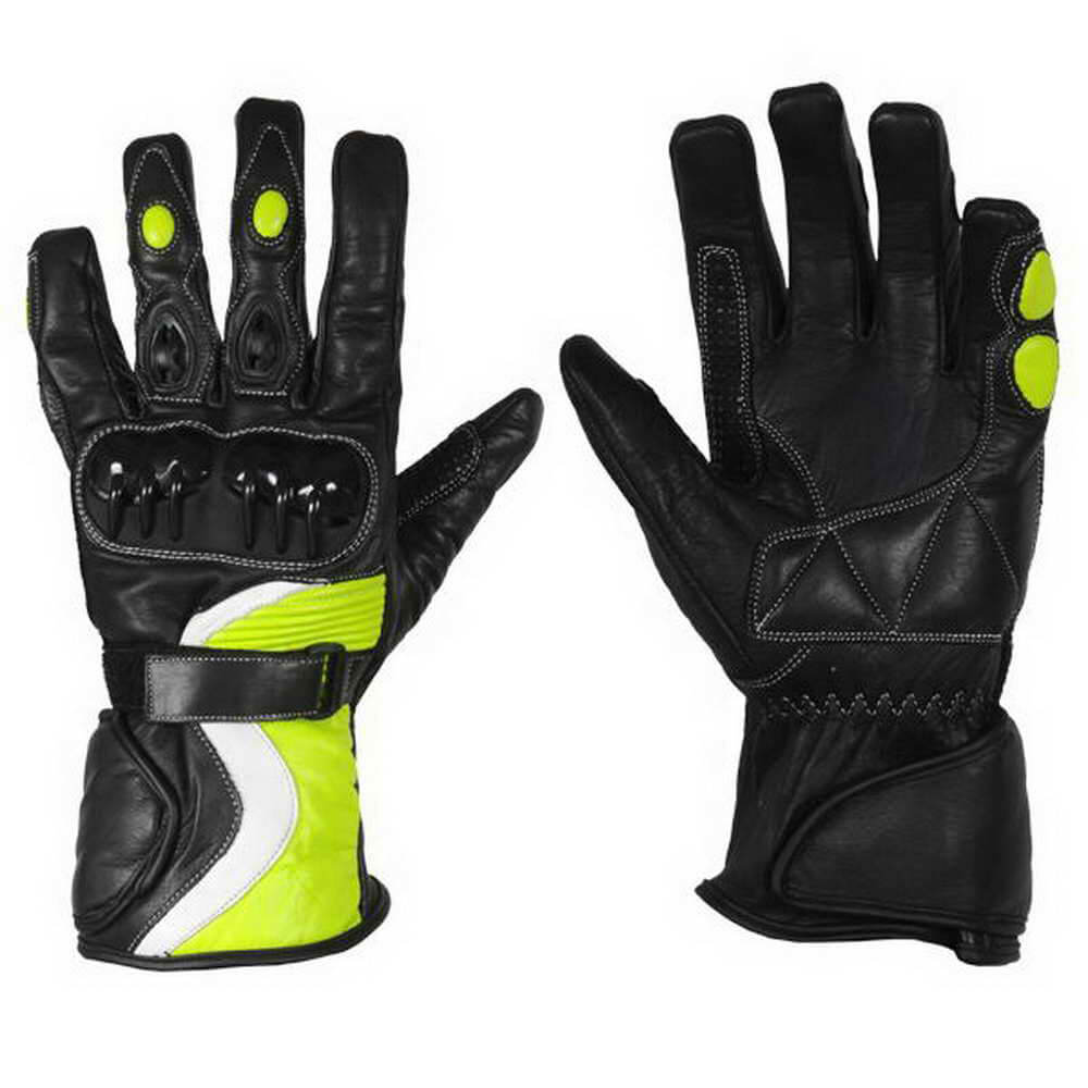 Motorbike-Green-Black-Leather-Gloves-1 Motorbike-Green-Black-Leather-Gloves