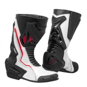 Motorbike-Red-Black-Leather-Shoes