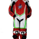 Red White MV Agusta Motorcycle Racing Leather Suit