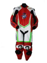 Red White MV Agusta Motorcycle Racing Leather Suit