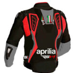 Aprilia 1 Motorcycle Racing Leather Jacket - Image 2