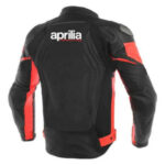 Aprilia Black And Red Motorcycle Racing Leather Jacket - Image 2